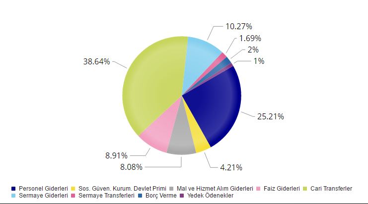 2017 gelirleri nereye harcanıyor ekonomik pie