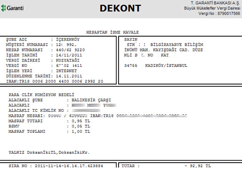 Yargıtay Kararı: Üzerinde Herhangi Bir Açıklama Notu Bulunmayan Banka Havalesinin Borç Ödemesi Olarak Sayılacağı&nbsp;Hk.
