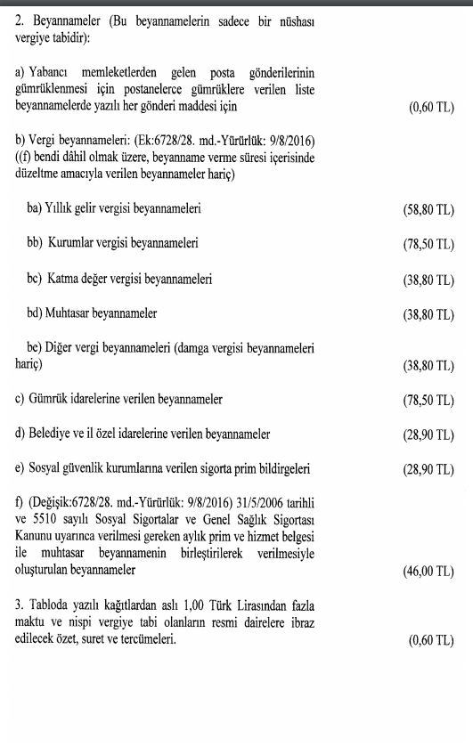 damga vergisi 2018 1 sayılı tablo 5