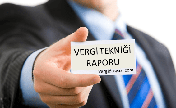 VERGİ TEKNİĞİ RAPORU SORUNSALI VE BAZI&nbsp;ÖNERİLER