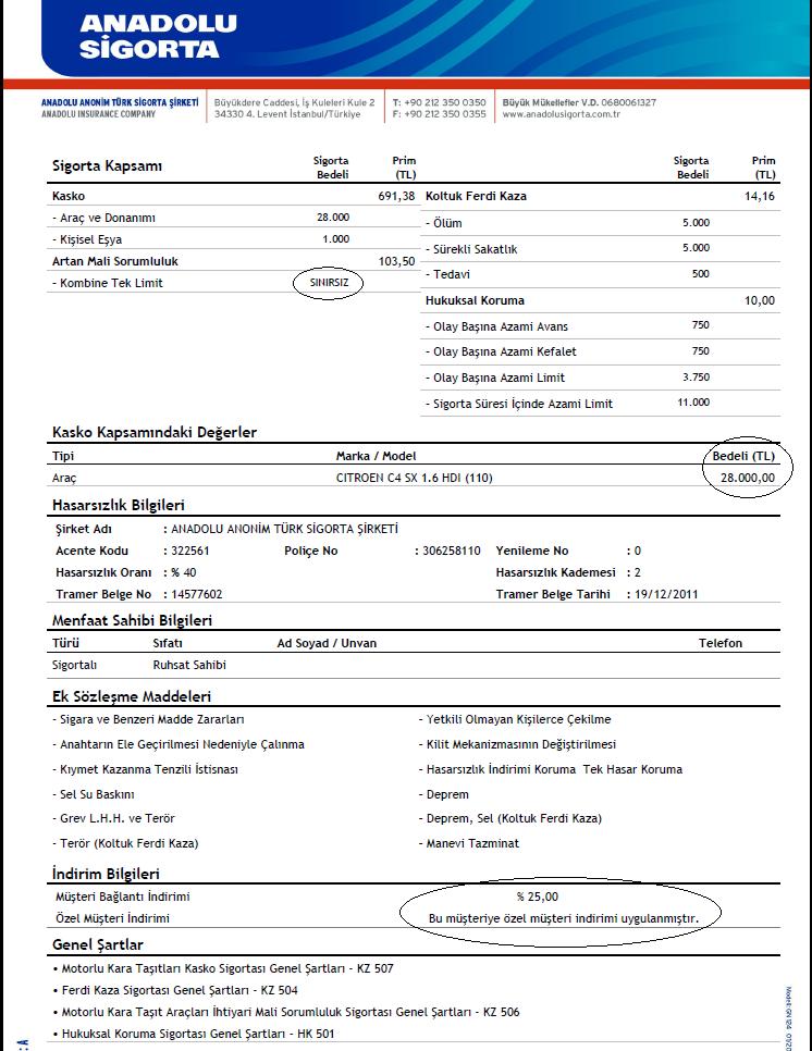 Kasko Poli e rne i VERG DOSYASI Kasko Poli e rne i VERG DOSYASI