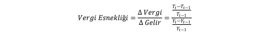 vergi esnekliği formülü