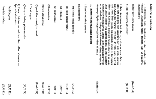 2020 yılı damga vergi had tutar ve oranları 3