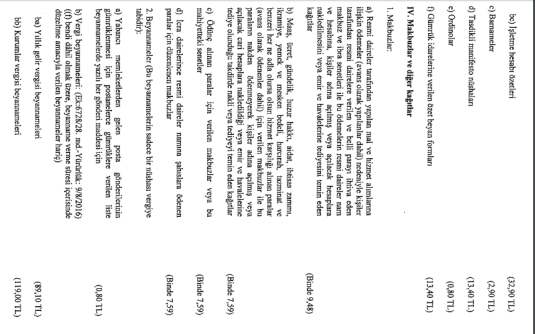 2020 yılı damga vergi had tutar ve oranları 4