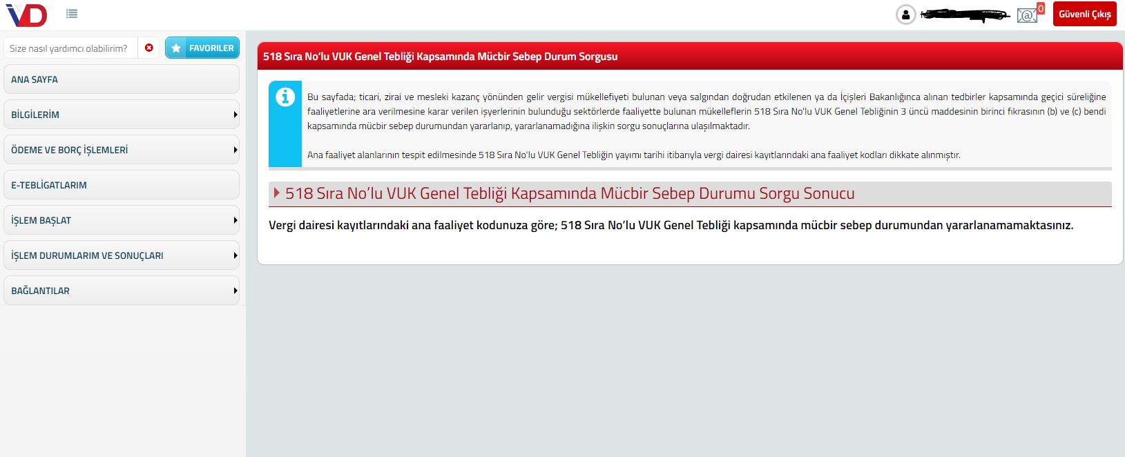 mücbir sebep sorgulama