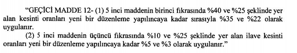 belediye paylarından kesinti bkk kararı geçici madde 12